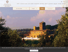 Tablet Screenshot of hotelcastellucciarome.com